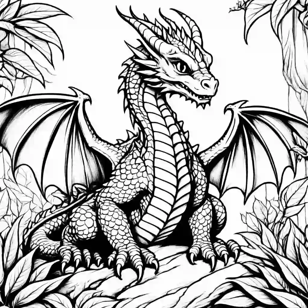 Dragon Hatchling coloring pages